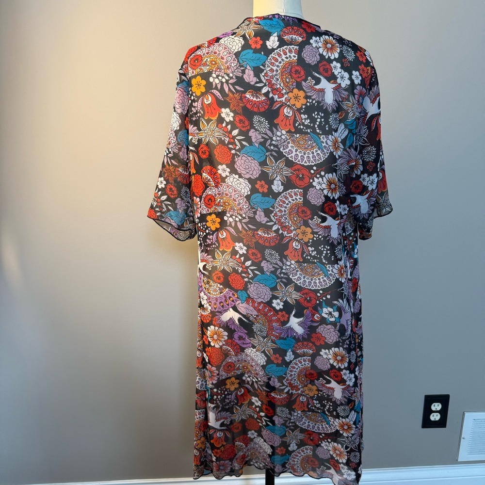 LuLaRoe Kimono Floral Open Front, Small, UGC - Picture 5 of 9